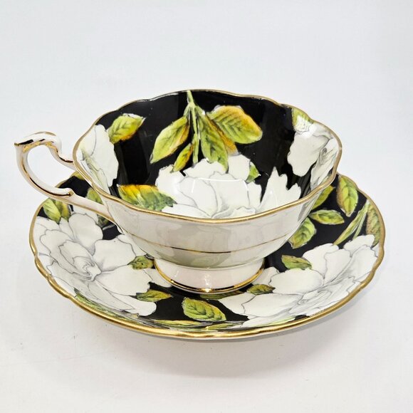 Paragon Gardenia Teacup Black & White Double Warrant - Picture 4 of 9